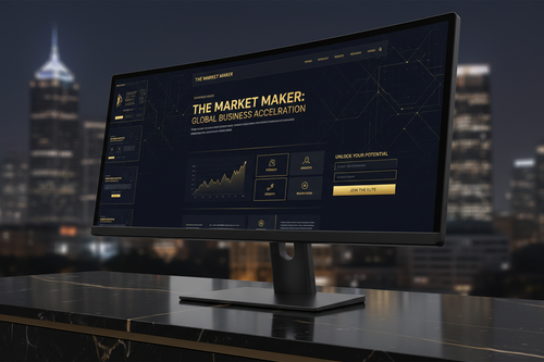 The Market Maker – Premium industry platform mockup