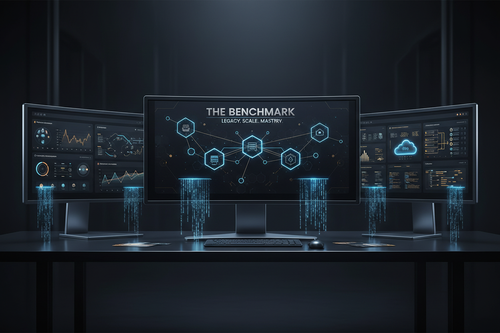 The Benchmark – Enterprise web architecture mockup